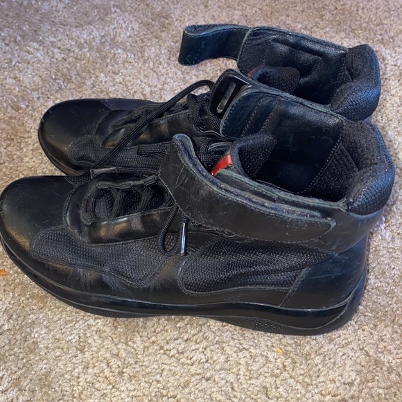 Prada Americas Cup Hightop Sneakers - Picture 2 of 11